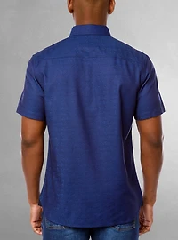 Chemise décontractée en stretch à manches courtes pour hommes