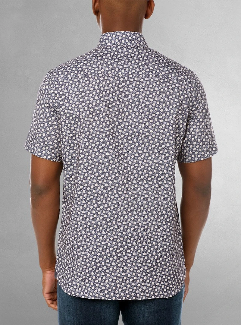 Men's casual short sleeve shirt