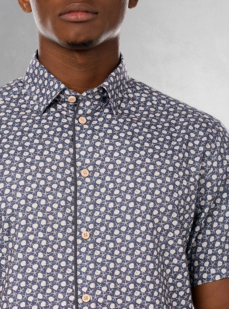 Chemise décontractée à manches courtes pour hommes