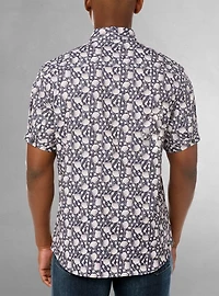 Men's casual short sleeve stretch shirt