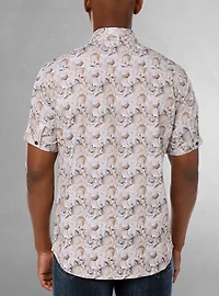 Men's casual short sleeve stretch shirt