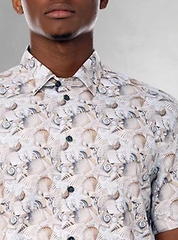 Men's casual short sleeve stretch shirt