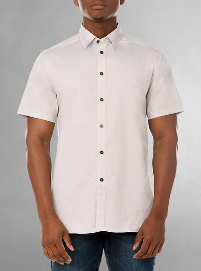 Men's casual short sleeve stretch shirt