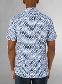 Men's casual short sleeve shirt
