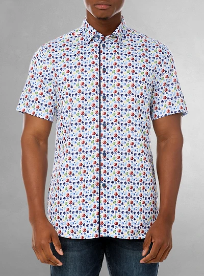 Chemise décontractée à manches courtes pour hommes