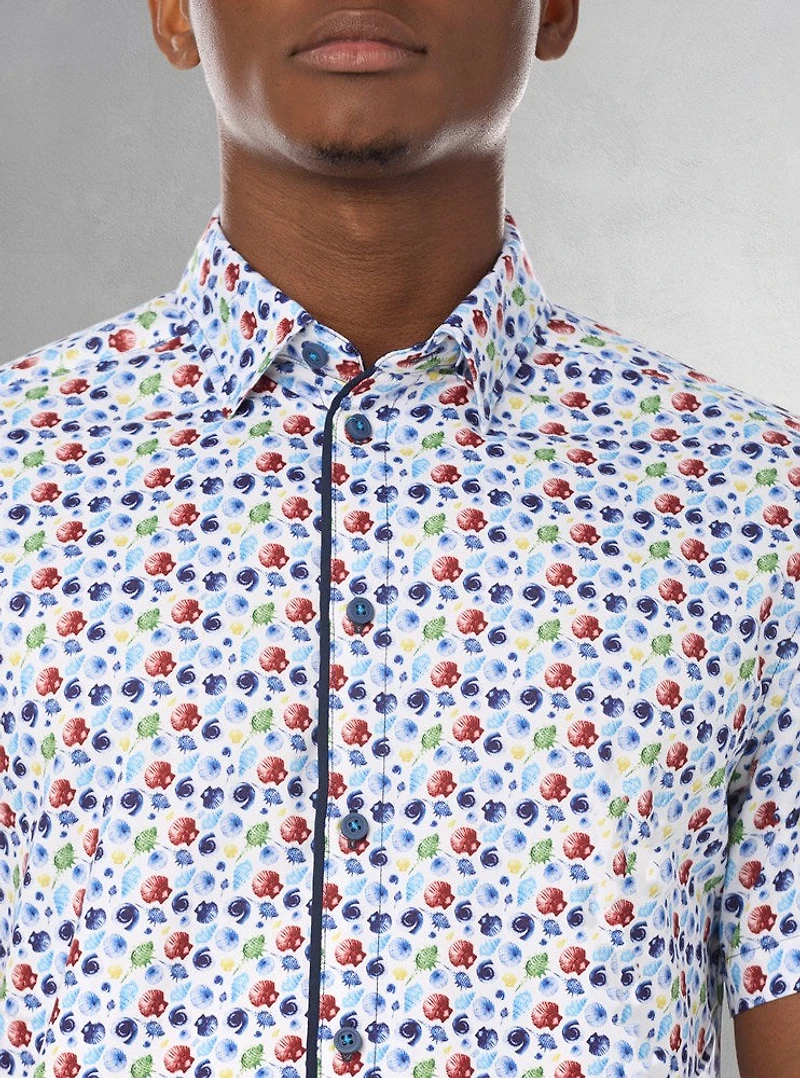 Chemise décontractée à manches courtes pour hommes