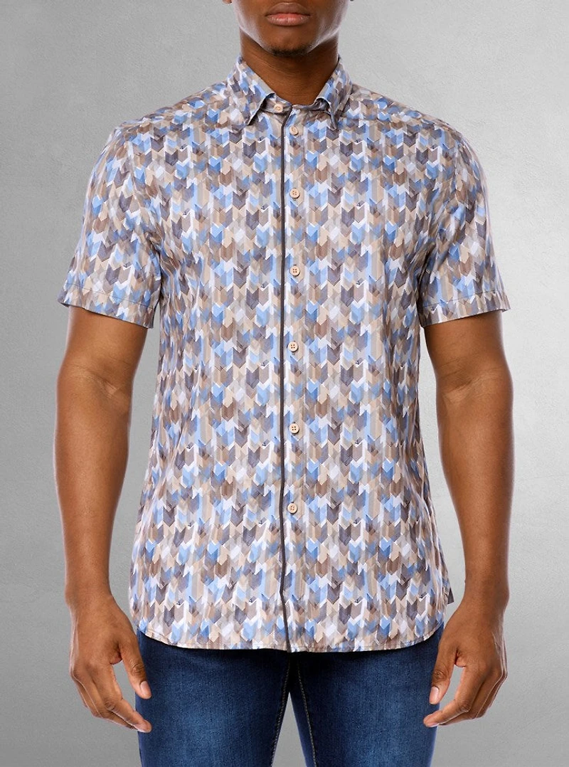 Chemise décontractée à manches courtes pour hommes