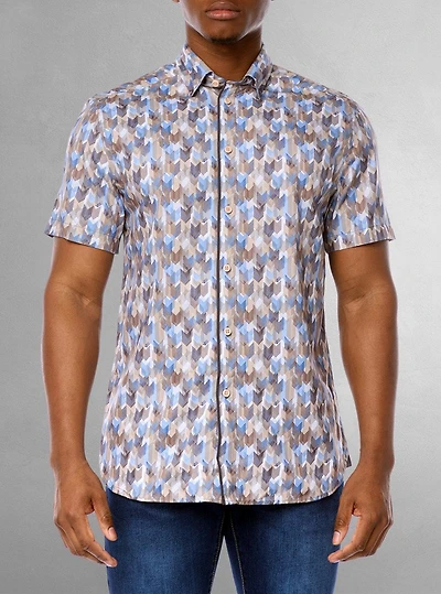 Chemise décontractée à manches courtes pour hommes