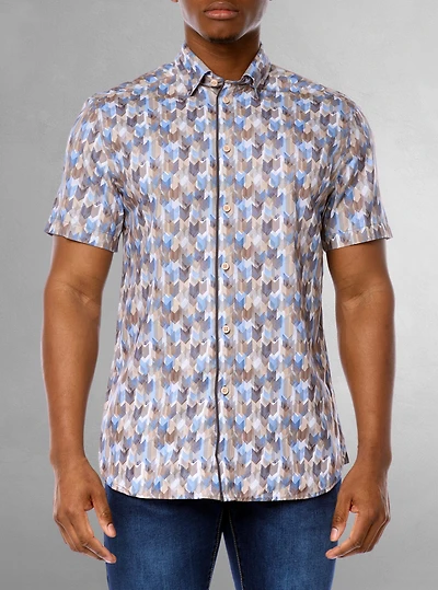 Men's casual short sleeve shirt