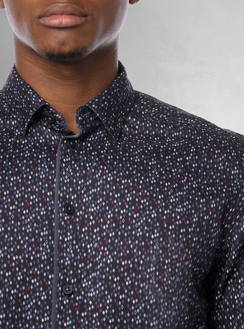 Men's casual short sleeve shirt