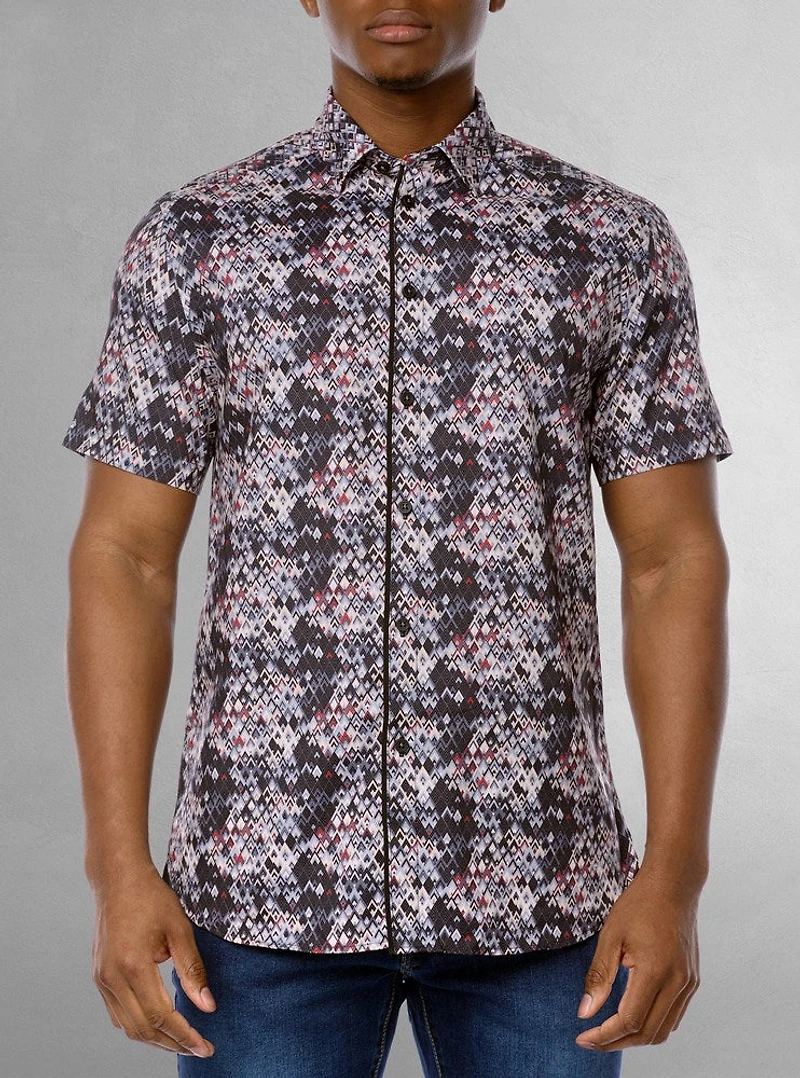 Chemise décontractée à manches courtes pour hommes