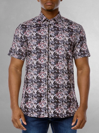 Chemise décontractée à manches courtes pour hommes