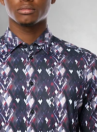 Men's casual short sleeve stretch shirt