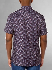 Men's casual short sleeve stretch shirt