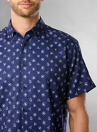 Chemise décontractée à manches courtes pour hommes