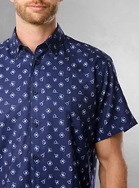 Chemise décontractée à manches courtes pour hommes