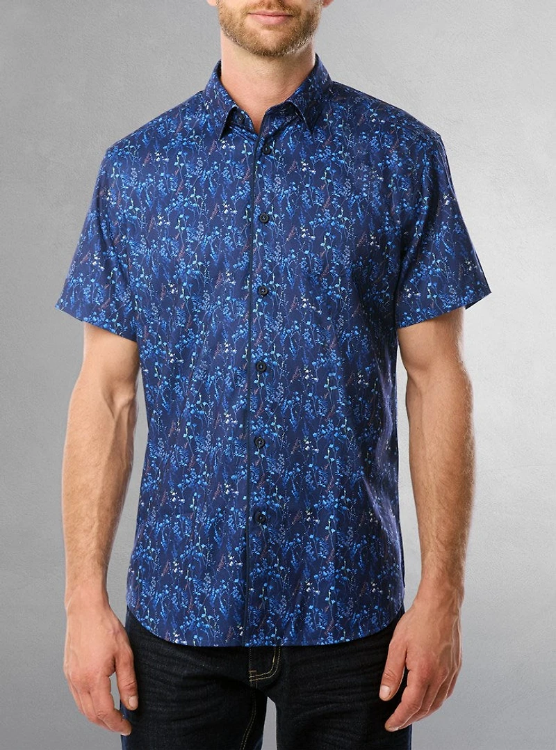 Chemise décontractée à manches courtes pour hommes