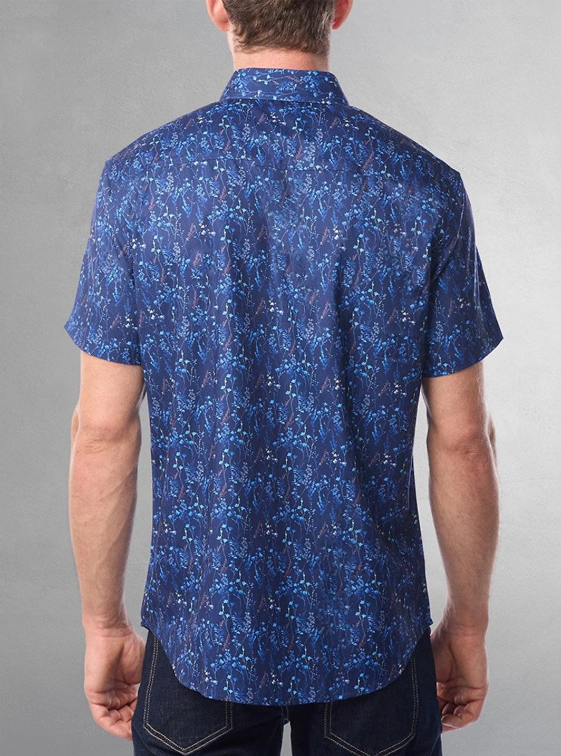 Men's casual short sleeve shirt