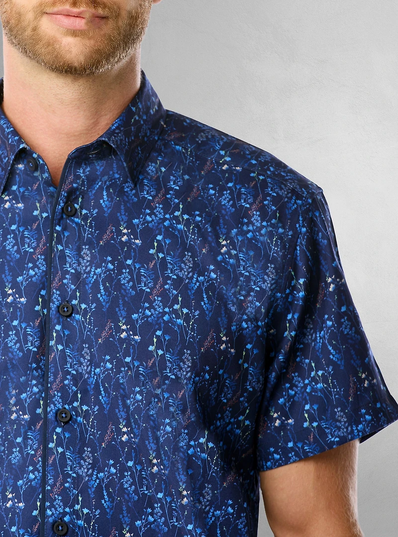 Chemise décontractée à manches courtes pour hommes