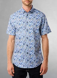 Men's casual short sleeve stretch shirt