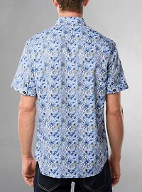 Men's casual short sleeve stretch shirt