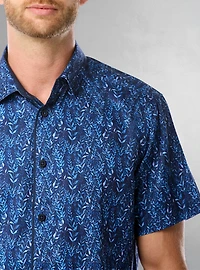 Men's casual short sleeve stretch shirt