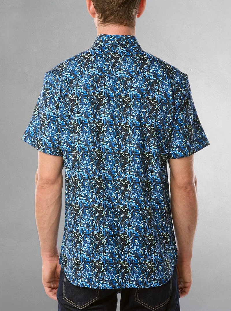 Men's casual short sleeve stretch shirt