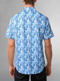 Men's casual short sleeve stretch shirt