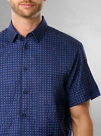 Men's casual short sleeve stretch shirt