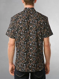 Men's casual short sleeve stretch shirt