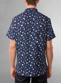 Men's casual short sleeve stretch shirt