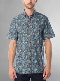 Men's casual short sleeve stretch shirt