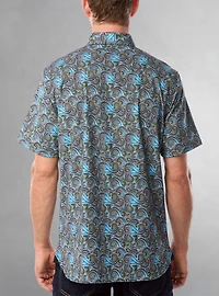 Men's casual short sleeve stretch shirt