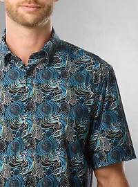Men's casual short sleeve stretch shirt