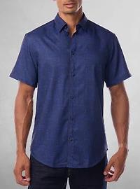 Men's casual short sleeve stretch shirt