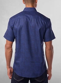 Men's casual short sleeve stretch shirt