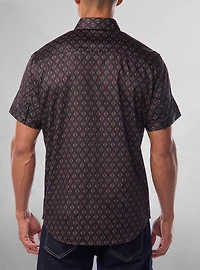 Men's casual short sleeve stretch shirt