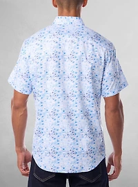 Men's casual short sleeve stretch shirt