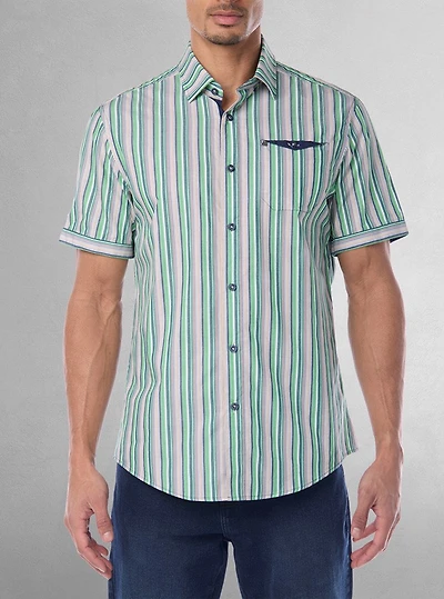 Men's casual short sleeve shirt