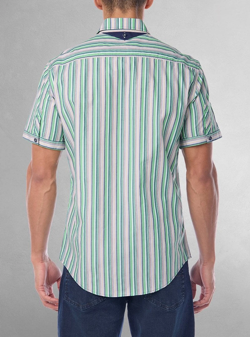 Chemise décontractée à manches courtes pour hommes