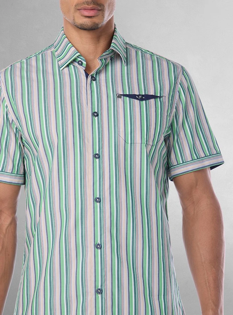 Men's casual short sleeve shirt