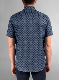 Men's casual short sleeve stretch shirt