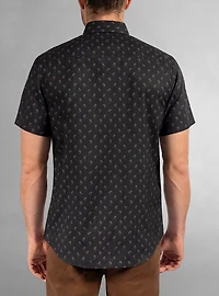 Men's casual short sleeve stretch shirt