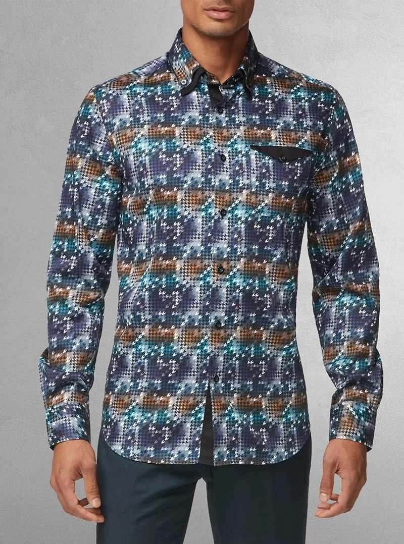Men's casual long sleeve shirt