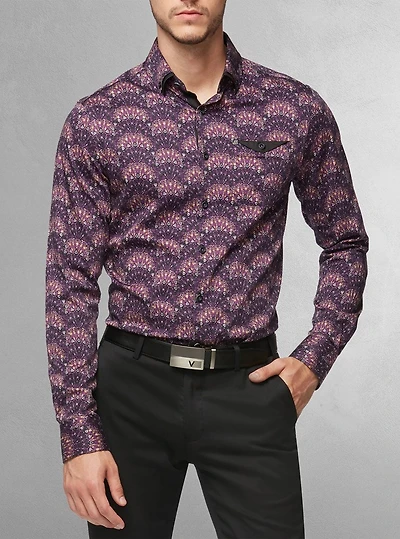 Chemise décontractée à manches longues pour hommes
