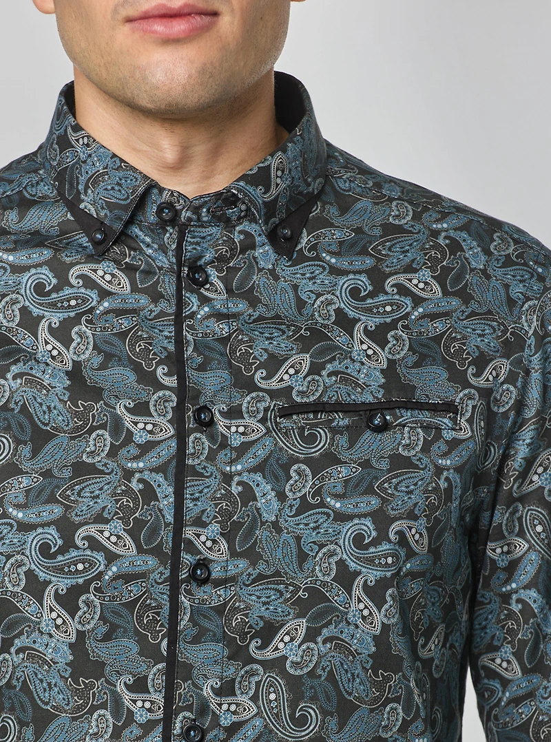 Men's casual short sleeve shirt