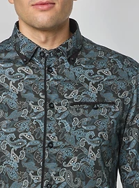 Men's casual short sleeve shirt