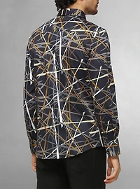 Men's casual long sleeve stretch shirt