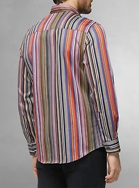 Chemise décontractée à manches longues en stretch pour hommes