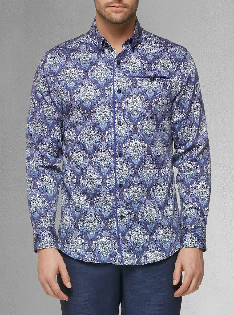 Men's casual long sleeve stretch shirt